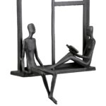 Ανάγλυφο τοίχου Ορθογώνιο Μεταλλικό Σκούρο Καφέ 17X9X25Cm 17X9X25Cm