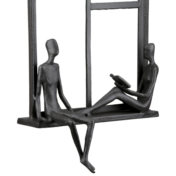 Ανάγλυφο τοίχου Ορθογώνιο Μεταλλικό Σκούρο Καφέ 17X9X25Cm 17X9X25Cm