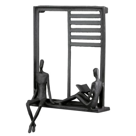 Ανάγλυφο τοίχου Ορθογώνιο Μεταλλικό Σκούρο Καφέ 17X9X25Cm 17X9X25Cm