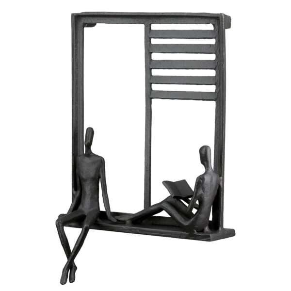 Ανάγλυφο τοίχου Ορθογώνιο Μεταλλικό Σκούρο Καφέ 17X9X25Cm 17X9X25Cm