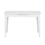 Τραπέζι Trendline Megapap επεκτεινόμενο χρώμα λευκό 120/150x70x75εκ.