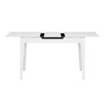 Τραπέζι Trendline Megapap επεκτεινόμενο χρώμα λευκό 120/150x70x75εκ.