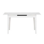 Τραπέζι Trendline Megapap επεκτεινόμενο χρώμα λευκό 120/150x70x75εκ.