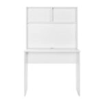 Γραφείο εργασίας Trendline Megapap χρώμα λευκό 90x52x148εκ.