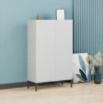 Παπουτσοθήκη - Ντουλάπι Pool Megapap χρώμα λευκό 72x34x119εκ.