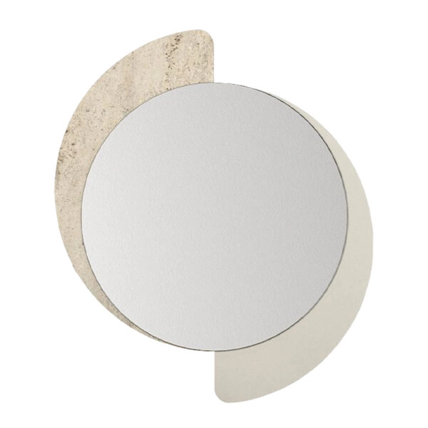 Καθρέπτης τοίχου Sevilla Μegapap χρώμα sandstone - travertine 59,2x2,2x69εκ.