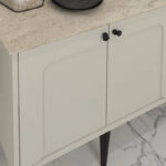 Μπουφές Sevilla Megapap χρώμα sandstone - travertine 150x44,6x72,2εκ.