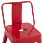 ΣΚΑΜΠΟ ΜΠΑΡ ΜΕΣΑΙΟΥ ΥΨΟΥΣ ΜΕΤΑΛΛΙΚΟ MELITA-PRO HM8574.44 ΚΟΚΚΙΝΟ 43x43x88Υεκ.