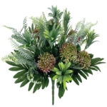 MΠΟΥΚΕΤΟ ΠΡΑΣΙΝΟ ΦΤΕΡΗΣ/ΠΑΧΥΦΥΤΩΝ ΜΕ ΜΩΒ ΜΠΟΥΜΠΟΥΚΑΚΙΑ - Υ50cm 24/72ΚΙΒ