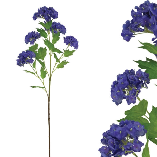 ΚΛΑΔΙ ΟΡΤΑΝΣΙΑ REAL TOUCH ΜΩΒ ΜΕ 5 ΚΛΑΔΙΑ ~ 5 ΛΟΥΛΟΥΔΙΑ - Υ72cm 12/120ΚΙΒ