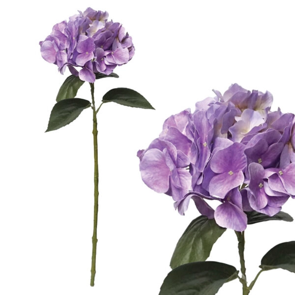 ΚΛΑΔΙ ΟΡΤΑΝΣΙΑ  REAL TOUCH ΛΙΛΑ ΜΕ 12 ΚΛΑΔΙΑ - Υ65cm 12/120ΚΙΒ