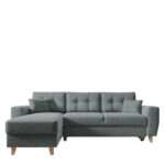 Καναπές Γωνιακός  Αναστρέψιμη Γωνία JESSIE 235x160x85cm Ανοιχτό Γκρι
