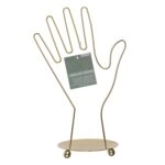 Μπιζουτιέρα Χέρι Χρυσό Μέταλλο 16x10x26.5cm