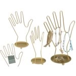 Μπιζουτιέρα Χέρι Χρυσό Μέταλλο 16x10x26.5cm