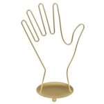 Μπιζουτιέρα Χέρι Χρυσό Μέταλλο 16x10x26.5cm