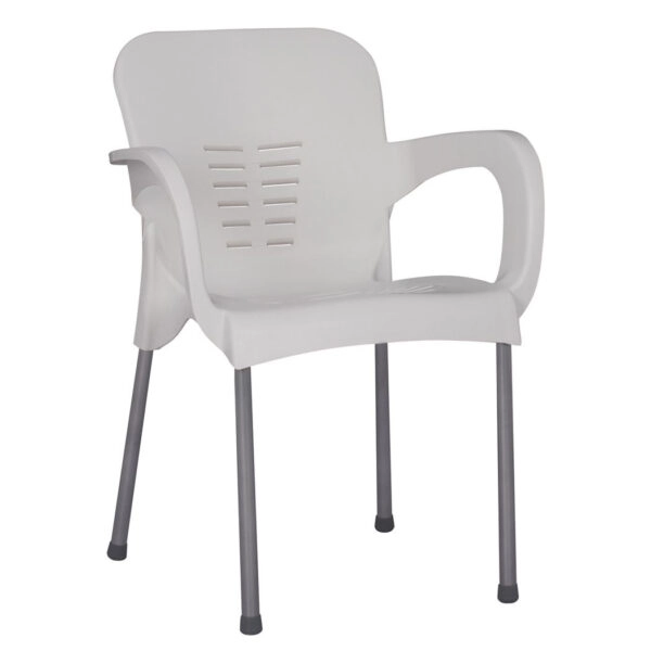 Καρέκλα Κήπου Eco Λευκό Ανακυκλωμένο PP 60x50x80xcm