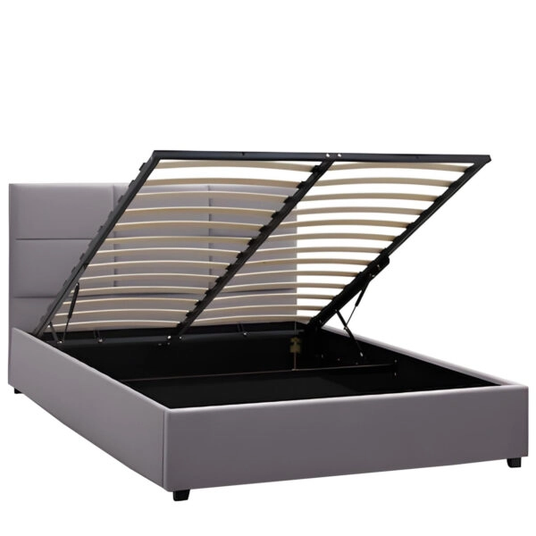 Κρεβάτι Διπλό  CLOUDREST Γκρι Ύφασμα 213x130x109.5cm (Στρώμα 160x200cm)