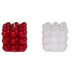 Κερί Καρδιές 6cm Σε 2 Χρώματα