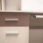 Γραφείο Cross Λευκό Latte-Mόκκα 120x59,2x202εκ