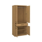 Ντουλάπα Δίφυλλη Pavi Βελανιδιά 84.3x55.1x197.2cm