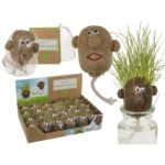 Πρόσωπο Γρασίδας Σε Πλαστικό Αβγό 8cm