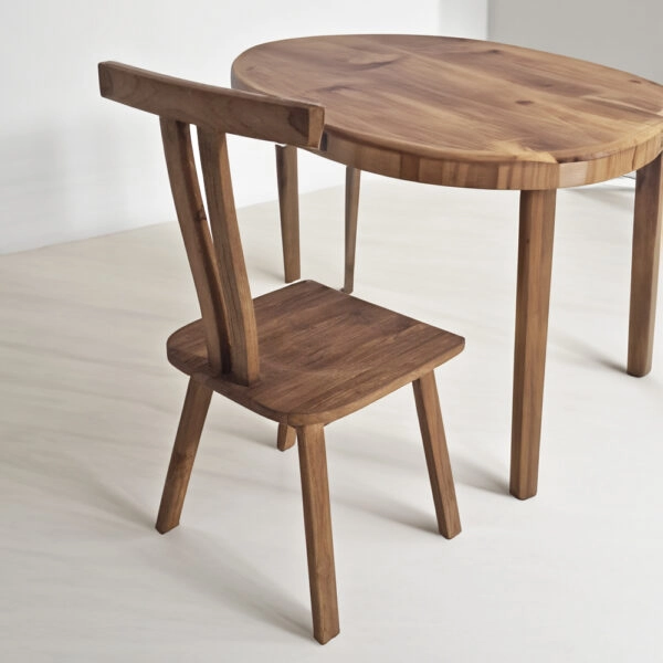 Artekko Munggur Ξύλινη Καρέκλα σε Φυσική Απόχρωση (53x45x93)cm