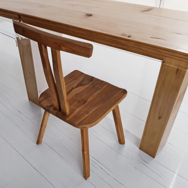 Artekko Munggur Ξύλινη Καρέκλα σε Φυσική Απόχρωση (53x45x93)cm