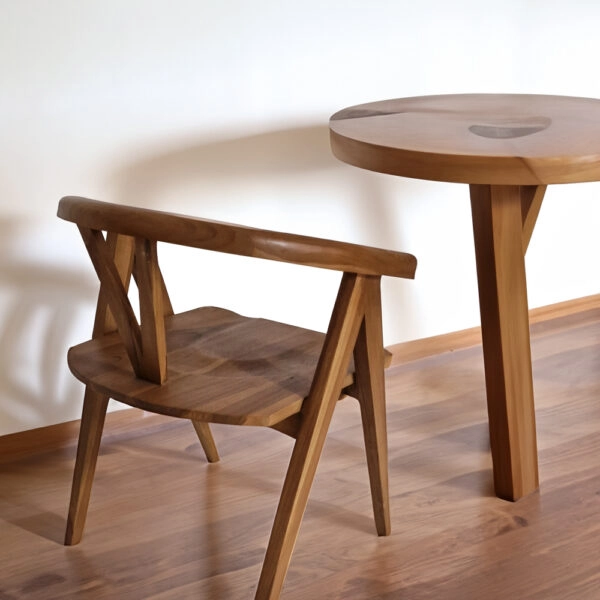 Artekko Munggur Ξύλινη Καρέκλα σε Φυσική Απόχρωση (55x50x72)cm