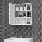 Καθρέπτης μπάνιου Diro Μegapap χρώμα λευκό 65x17,5x60εκ.