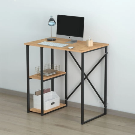 Γραφείο εργασίας Verno Megapap χρώμα pine oak 90x59