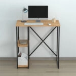 Γραφείο εργασίας Verno Megapap χρώμα pine oak 90x59,8x92,8εκ.