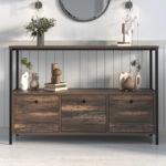 Μπουφές Mars Megapap χρώμα rustic καρυδί 122x36x80,1εκ.