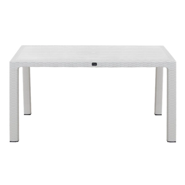 Τραπέζι πολυπροπυλενίου Kalan Megapap χρώμα λευκό 150x90x75εκ.