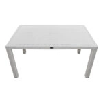 Τραπέζι πολυπροπυλενίου Kalan Megapap χρώμα λευκό 150x90x75εκ.