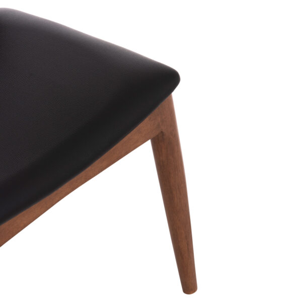 KΑΡΕΚΛΑ ΤΡΑΠΕΖΑΡΙΑΣ ALOR HM9947.03 RUBBERWOOD ΑΝΟΙΧΤΟ ΚΑΡΥΔΙ-ΜΑΥΡΟ PU 55x51x75Υεκ