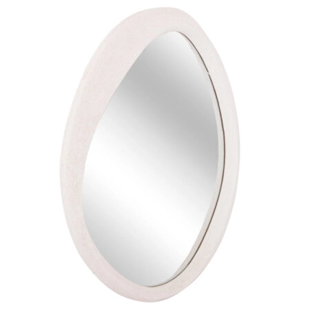 ΚΑΘΡΕΠΤΗΣ ΤΟΙΧΟΥ ΟΒΑΛ ΣΕΙΡΑ SANTORINI HM4514 MDF ΣΕ ΥΠΟΛΕΥΚΟ 48x3
