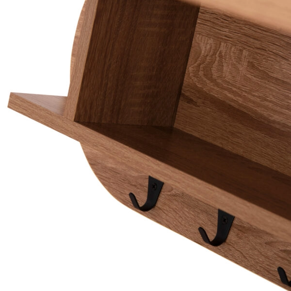 ΚΡΕΜΑΣΤΡΑ ΕΙΣΟΔΟΥ & ΚΛΕΙΣΤΟ ΡΑΦΙ STOR HM18078.02 ΜΕΛΑΜΙΝΗ ΛΕΥΚΗ 84x12x28.6Υεκ