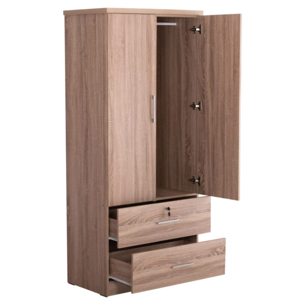 ΝΤΟΥΛΑΠΑ ΜΕ ΣΥΡΤΑΡΙΑ REINA HM2484.11 SONAMA OAK ΜΕΛΑΜΙΝΗ 80x48x183Υεκ.