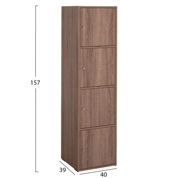 ΝΤΟΥΛΑΠΙ SORIANO HM9940.11 DARK OAK ΜΕΛΑΜΙΝΗ 40x39-41x157Υεκ.