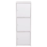 ΝΤΟΥΛΑΠΙ ΜΕ 3 ΑΠΟΘ. ΧΩΡΟΥΣ SORIANO HM9939.01 ΛΕΥΚΗ ΜΕΛΑΜΙΝΗ 40x39x119Υεκ.