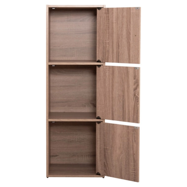 ΝΤΟΥΛΑΠΙ ΜΕ 3 ΑΠΟΘ. ΧΩΡΟΥΣ SORIANO HM9939.11 SONAMA OAK ΜΕΛΑΜΙΝΗ 40x39x119Υεκ.