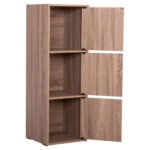 ΝΤΟΥΛΑΠΙ ΜΕ 3 ΑΠΟΘ. ΧΩΡΟΥΣ SORIANO HM9939.11 SONAMA OAK ΜΕΛΑΜΙΝΗ 40x39x119Υεκ.