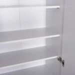 ΠΑΠΟΥΤΣΟΘΗΚΗ-ΝΤΟΥΛΑΠΑ CLUSE HM2403.03 ΜΕΛΑΜΙΝΗ ΛΕΥΚΟ ΧΡΩΜΑ 60Χ36,5Χ186,5Υεκ.