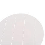 ΤΡΑΠΕΖΙ ΣΤΡΟΓΓΥΛΟ ΑΛΟΥΜΙΝΙΟΥ HIGER HM6289.02 ΛΕΥΚΟ Φ90x74Yεκ.