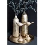 BOTELLA ΒΑΖΟ 14x14x40 ΑΛΟΥΜΙΝΙΟ ΧΡΥΣΟ