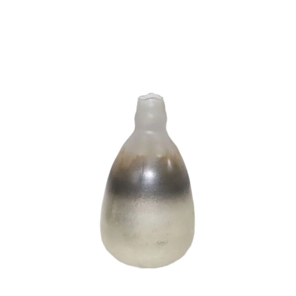 JEG ΒΑΖΟ 20x20x34 ΓΥΑΛΙ ΧΡΥΣΟ ΜΠΡΟΝΖΕ ΑΣΗΜΙ