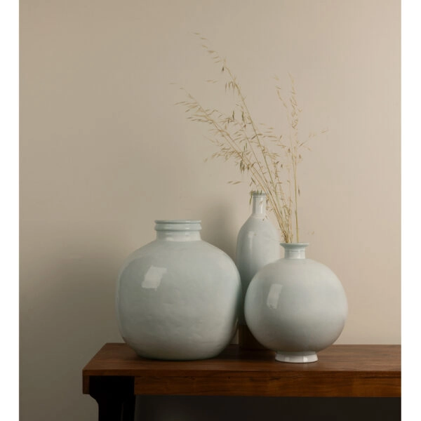 ICE AGE ΒΑΖΟ 32x32x35 ΑΝΑΚΥΚΛΩΜΕΝΟ ΓΥΑΛΙ ΛΕΥΚΟ