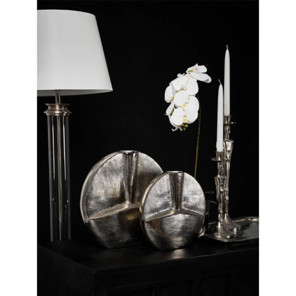 KALIA ΒΑΖΟ 35x10x35 ΑΛΟΥΜΙΝΙΟ SILVER NICKEL