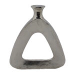 ABSTRACT TRIANGLE ΒΑΖΟ 33x5x38 ΑΛΟΥΜΙΝΙΟ SILVER NICKEL
