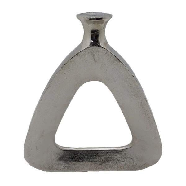 ABSTRACT TRIANGLE ΒΑΖΟ 33x5x38 ΑΛΟΥΜΙΝΙΟ SILVER NICKEL
